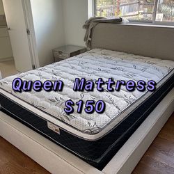  HOUSEHOLD   BRAND NEW PILLOW TOP MATTRESSES ✅ COLCHONES NUEVOS PILLOW TOP 💯‼️   QUEEN SIZE $150 ❌ $210 With Box Spring   FULL SIZE $140❌ $200 With B