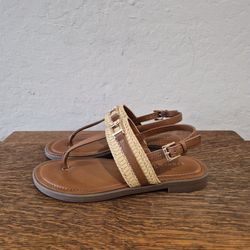 Tommy Hilfiger Carree T-Strap Flat Sandals
Women's Size 7.5 M