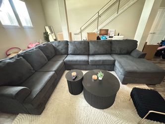 Dark Grey Sectional Couch