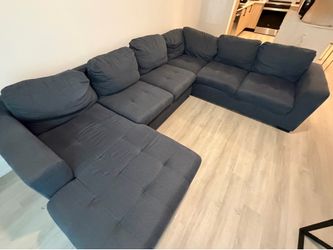 Blue 6-Seat Couch