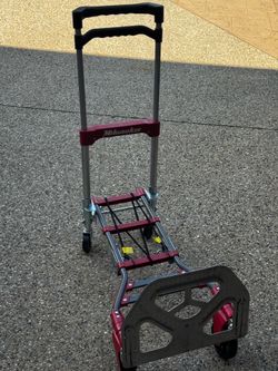 MILWAUKEE HAND TRUCKS Convertible Hand Truck: 150 lb as Hand Truck, Single-Loop, Black/Red/Silver