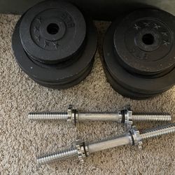 Adjustable Dumbbells Set (2x95 Each)