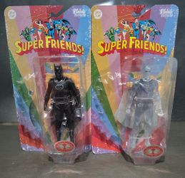 McFarlane Super Friends Crystallized Superman & Phantom Zone Batman Red Plat.