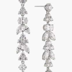 Cubic Zirconia Drop Earrings 