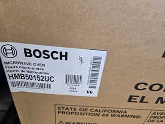 Bosch 500 Series 30" Stainless Steel Built-In Microwave New