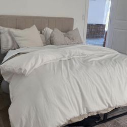 QUEEN BED + BED FRAME