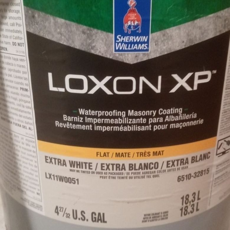 Sherwin Williams Loxon Xp Waterproofing Masonary Coating 5 Gallon