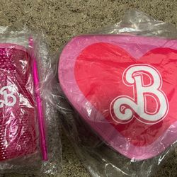 Barbie Movie Blanket and Tumbler