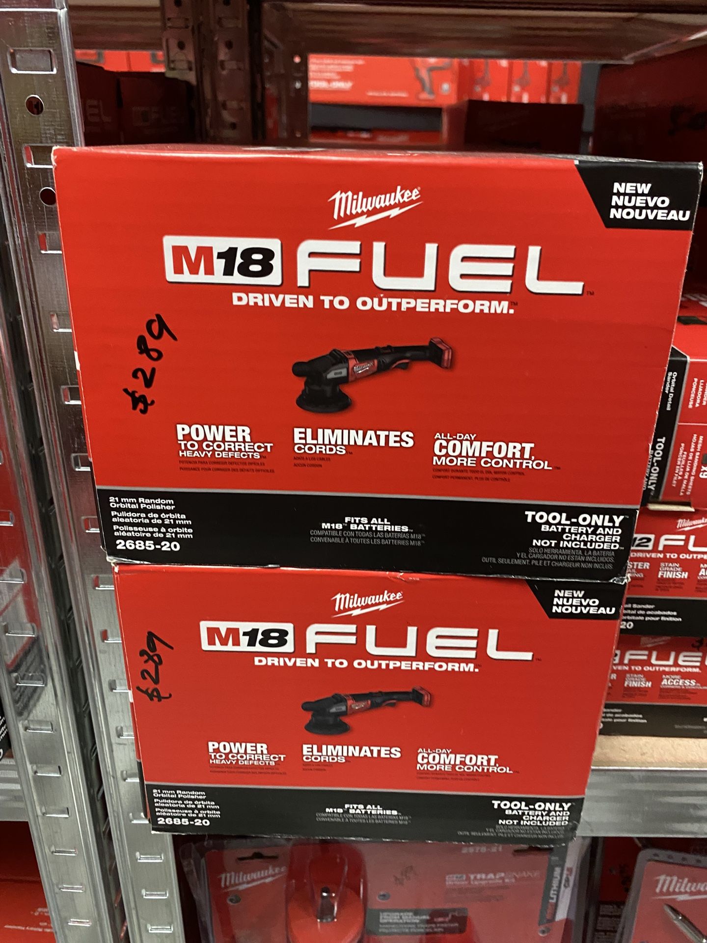 Milwaukee M18 FUEL18V Lithium-Ion Brushless Cordless 21MM DA Polisher (Tool-Only)