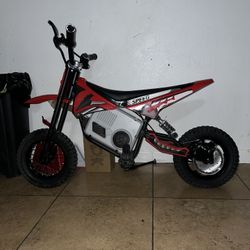 Electric Dirt Bike Motorcycle For Kids Age 6-10 Max Weight 130lbs  Up To 16mph