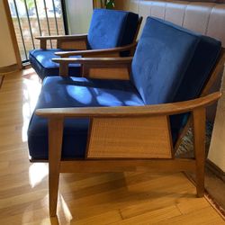 2 Mid Century Modern Lounge Chairs 