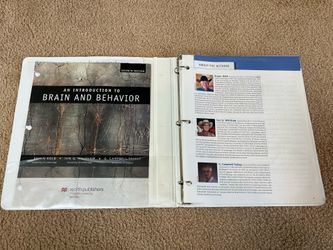 An Intro to Brain and Behavior 7th edition textbook