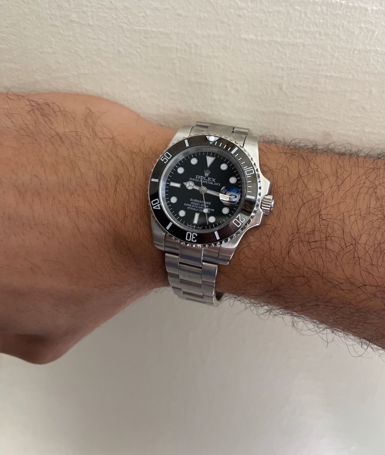 Black sub watch