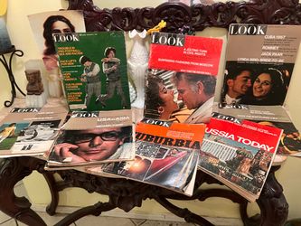 Nine vintage  look magazines sold as is