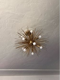Gold Sputnik chandelier