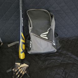 Easton Baseball Bag and Bat (T-Ball)
