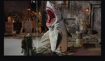 7ft LED Megalodon Shark.