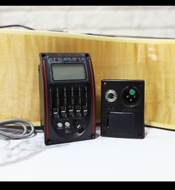 Acoustic 5-Band EQ Equalizer Guitar Pickup Preamp Piezo LCD Tuner LC-5 Bass Middle Treble Volume Control