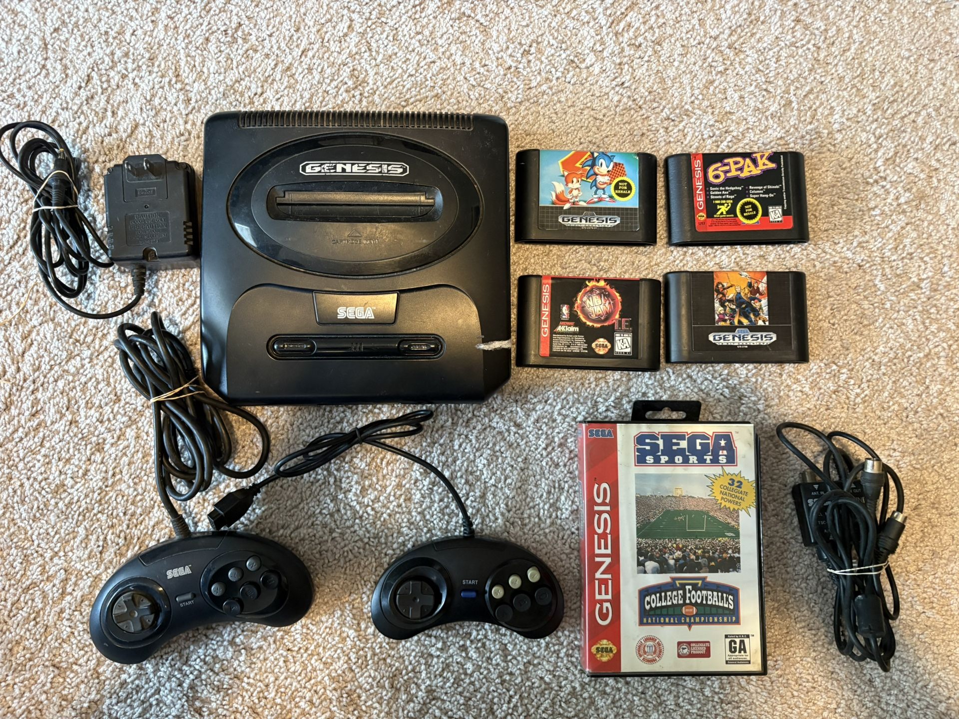 Sega Genesis + 10 Games (hablo Espanol)