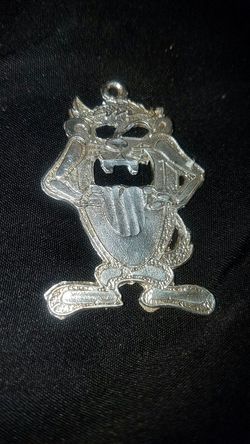 sterling silver Tazmanian Devil pendant