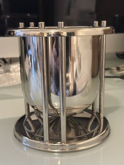 Zepter Wine Holder Ice Bucket 6” x 6”  New