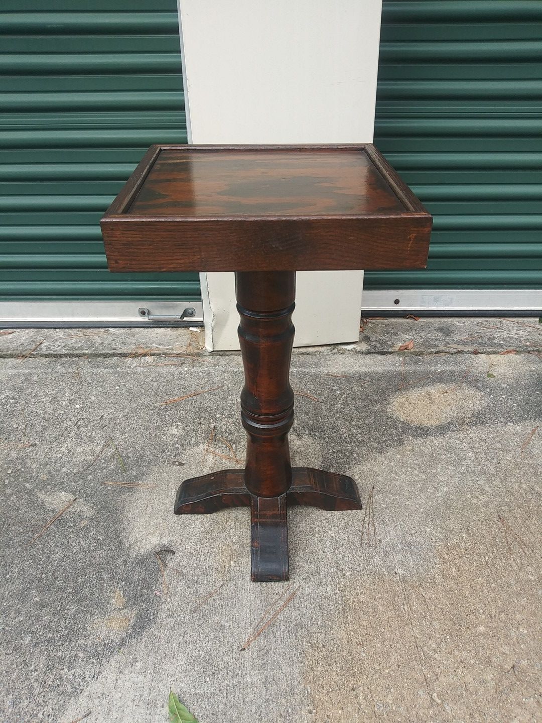 Vintage wood display stand