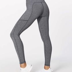 Lululemon Speed Up Tight Heathered Black Sz. 10
