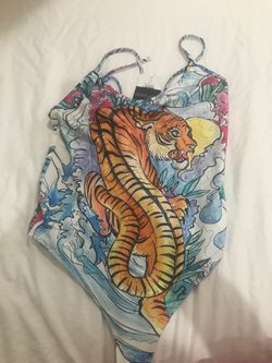 Topshop NEW bodysuit Tiger 🐅