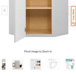 Corner Cabinet Dove Gray 