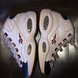 Reebok Questions Mid Blue Toe 