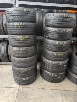16” tires 205/55/16 semi new with free installation $50 each
