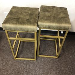 2 Pc Bar Stools 