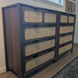 Rattan Dresser Pair (4 Drawer)