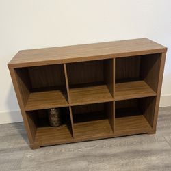 Book Shelf Or Cube Organizer Storage - Medium Brown Wood