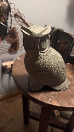 Real heavy stone owl Beautiful!!