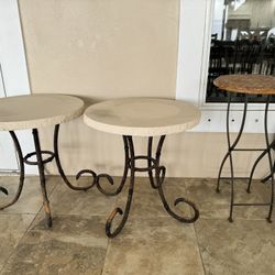 Set Of Three Outdoor Tables