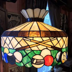 Large Tiffany Style Billiard Theme Lamp 