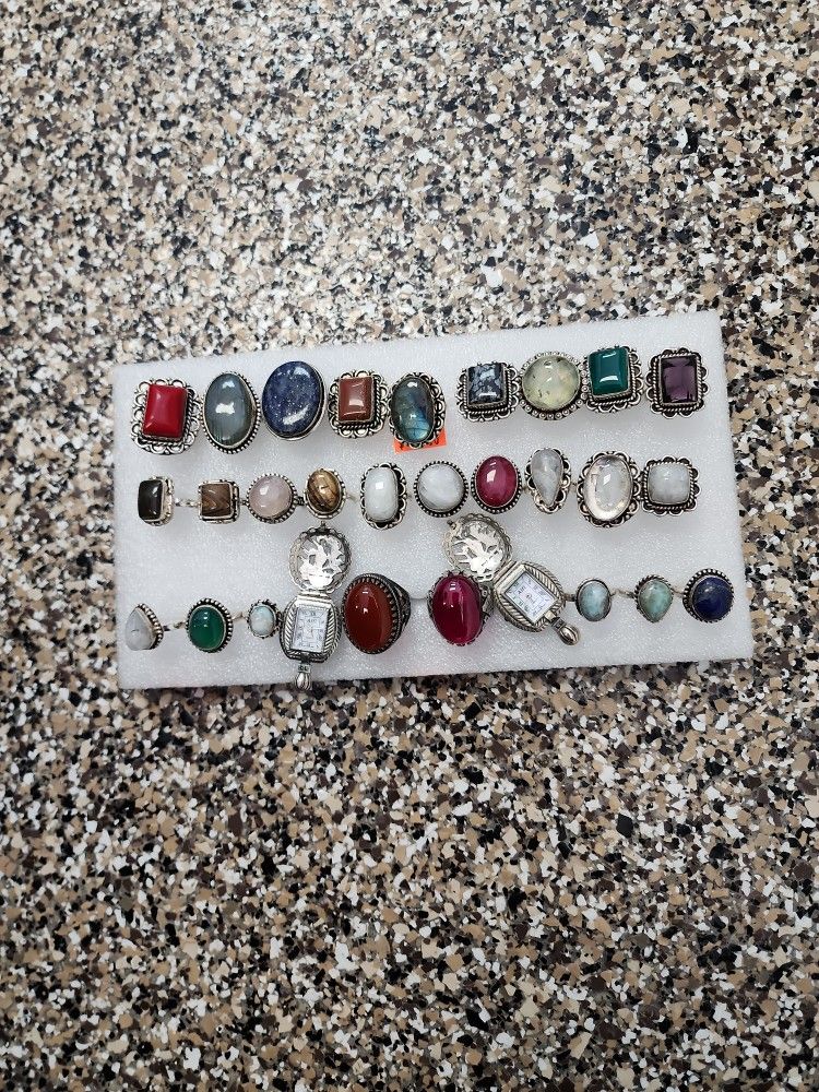 Startling silver rings