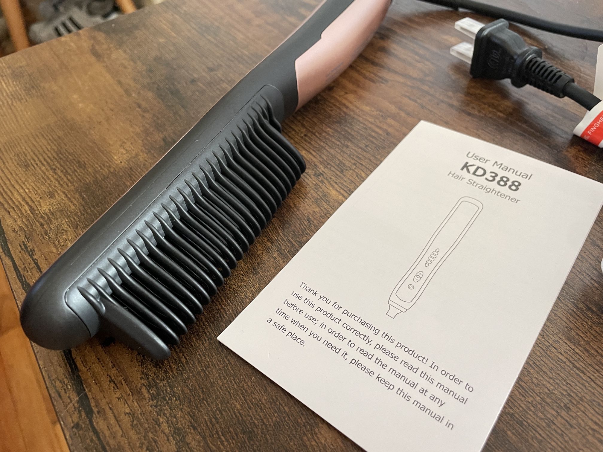 NEW NWT Casavok Hair Comb Straightener