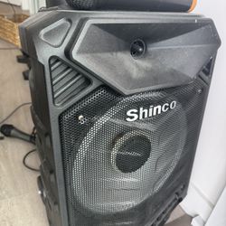 Shinco Bluetooth Karaoke Speaker PA System w/microphones