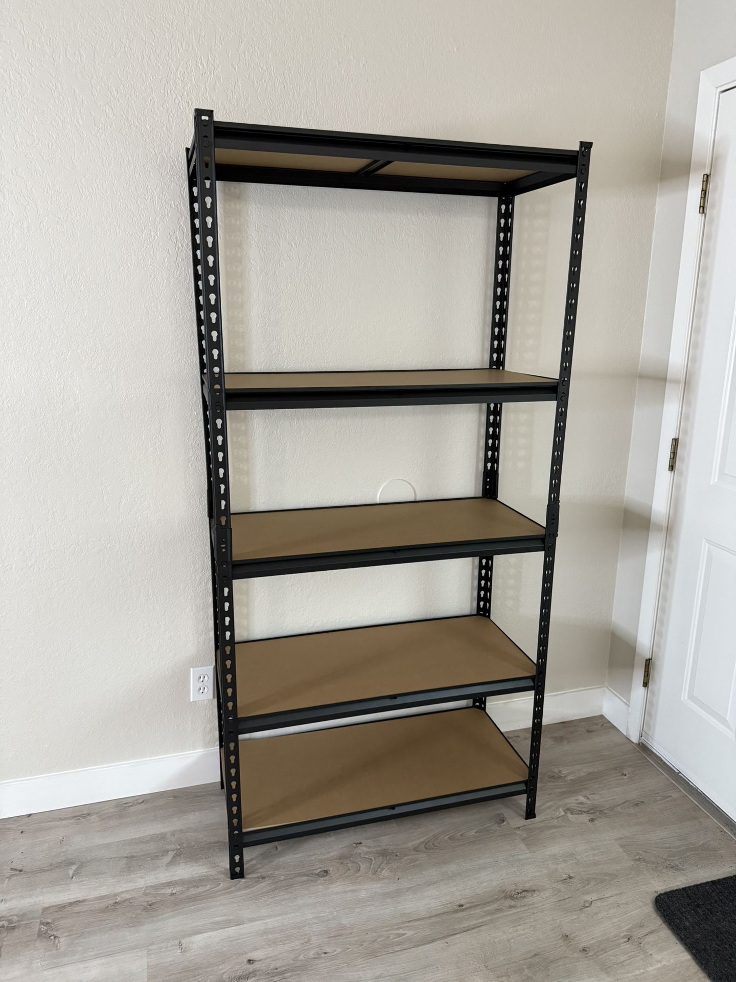 Garage metal shelves