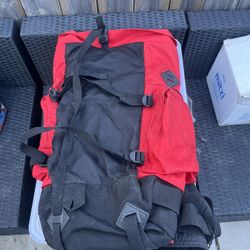 Red Hiking Backpack 