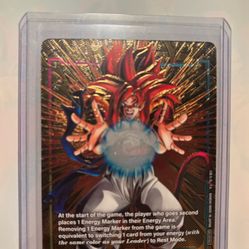 Gogeta E-130 One Star Dbz Energy Marker Card 
