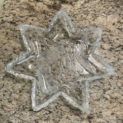 Mikasa Star Shape Platter  W Angel Embossed 
