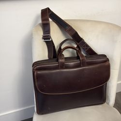 Johnston & Murphy leather briefcase