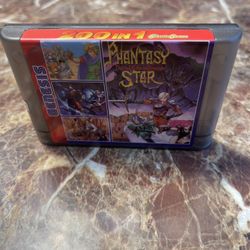 200 in 1 Classic Games 16-Bit Cartridge Sega Genesis Phantasy Star Console