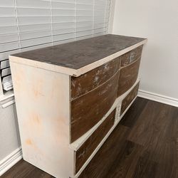 6 Drawer Dresser – Refinish Project / DIY Flip Piece