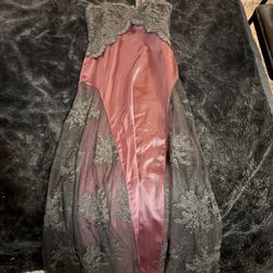 Dollskill Lace and Satin Maxi Dress