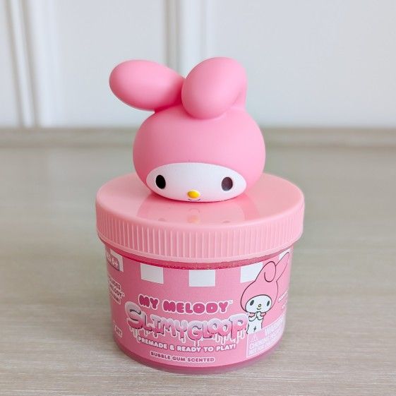 My Melody SLIMYGLOOP Jar, 8 oz Bubblegum Scented Pink Slime