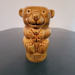 Vintage Tiedy Bear Ceramic Cocktail Mug Brown Teddy Bear